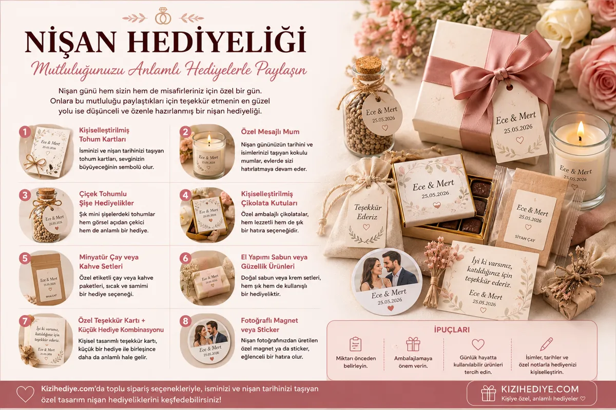 Nişan Hediyeliği Nasıl Seçilir? Misafirlerinizi Şaşırtacak 8 Özel Fikir