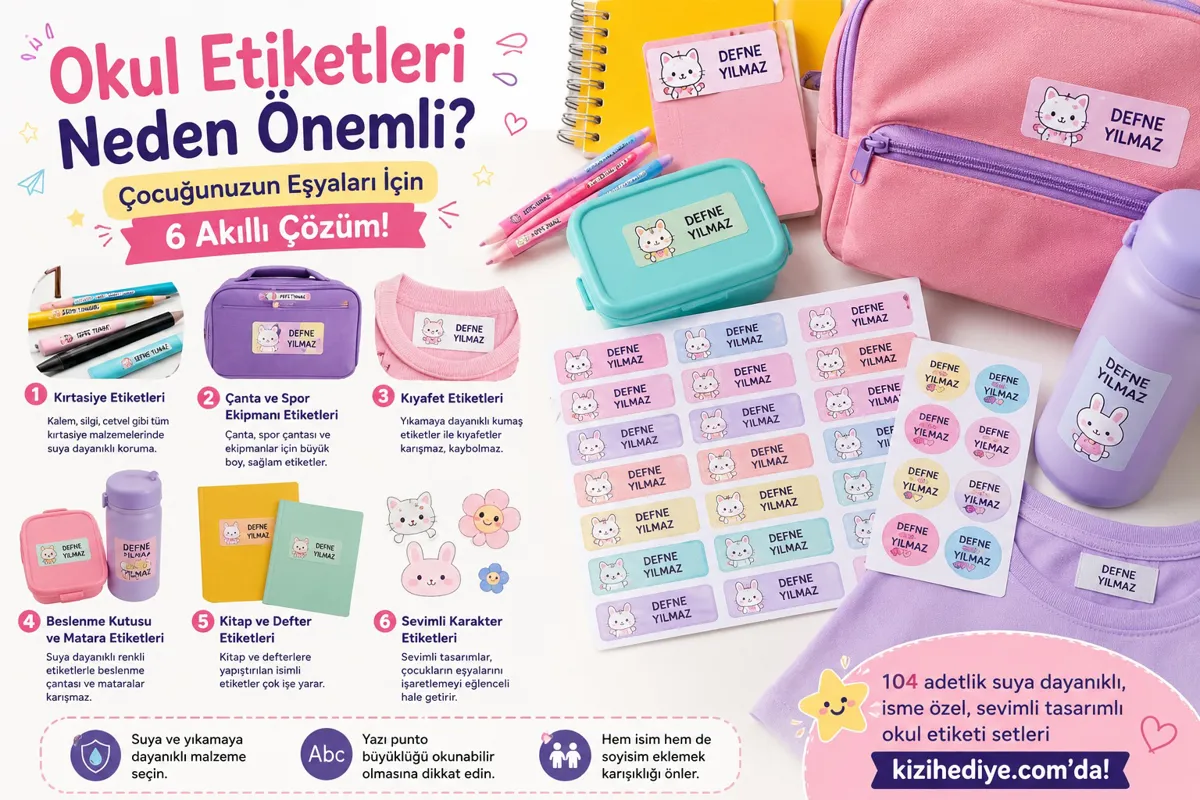 Okul Etiketleri Neden Önemli? Çocuğunuzun Eşyaları İçin 6 Akıllı Çözüm