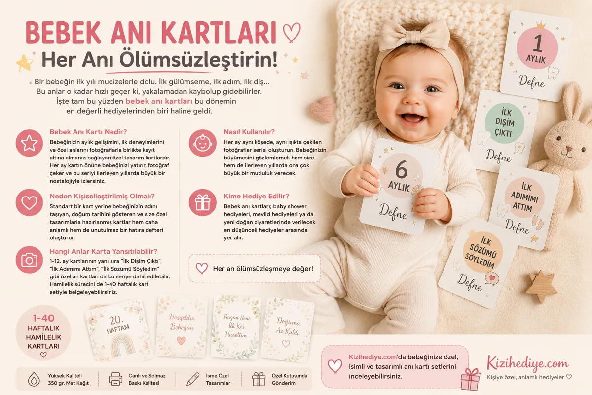 Bebeğinizin İlk Yılını Ölümsüzleştirin: Bebek Anı Kartları Rehberi