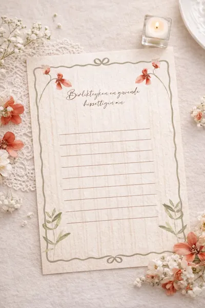 Kişiye Özel Zarif Sevgili Hediye Seti - Fotoğraf Baskı + Not Kartları