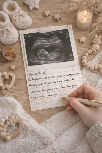 Hamilelik Haftalık Fotoğraf Kartları 1-40 Hafta - Bebek Anı Kartı Seti | Anne Adayı Hatıra Kartı