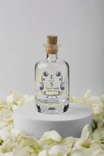 Kişiye Özel Nişan Düğün Şeffaf Sticker 4x4 cm – İsimli Söz Nikah Hatırası Etiketi | 15 Model | 72 Adet